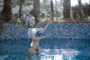 [福利COS] 人氣Coser二佐Nisa - 碧藍航線 天狼星泳裝