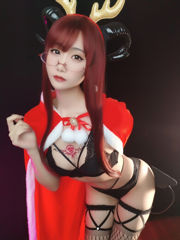 [คอสเพลย์] Anime Blogger Xiaomei Ma - (คริสต์มาสเซลฟี) Snow Night Succubus