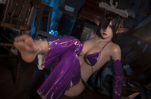 [Internet Celebrity COSER Photo] Anime blogger Sakura volledige drie uur - Black Beast Orika Doujin