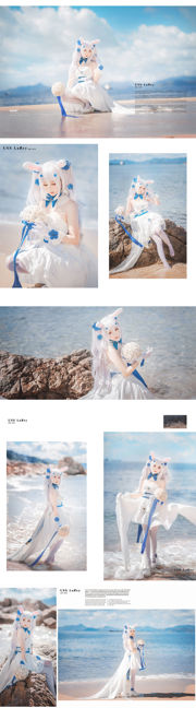 [网红COSER] 可爱人气Coser面饼仙儿 - 拉菲婚纱