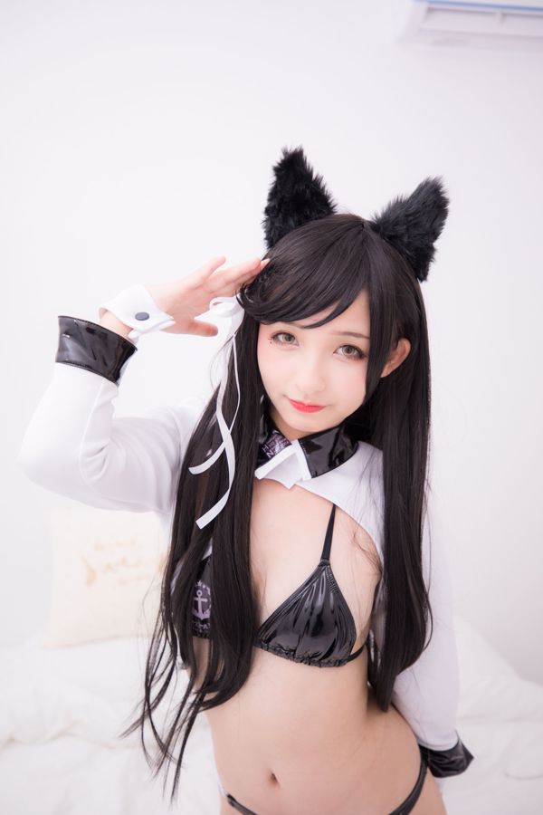 神楽坂真冬《ATAGO-LATEX VER (胶袜)》 [福利COSPLAY]