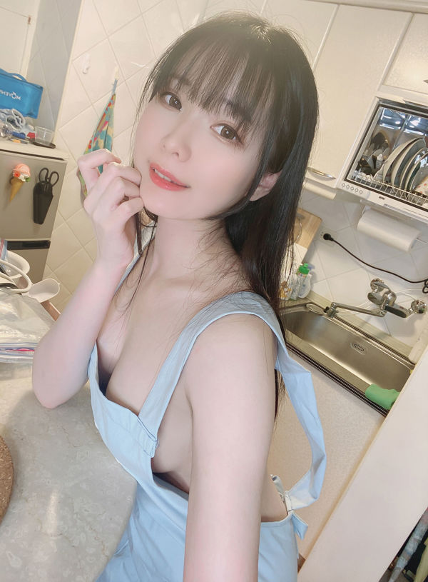 [Welfare COS] Weibo Girl Paper Cream Moon Shimo — Naked エプロン__━(___)━!